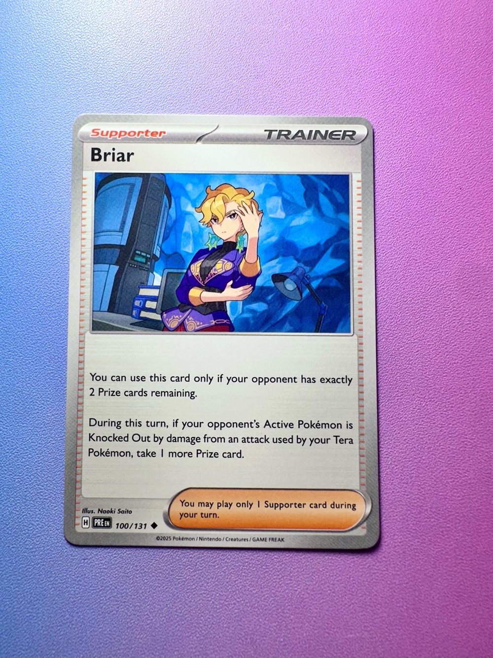 briar - 100/131 (uncommon) — pokémon: prismatic evolutions